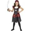 Smiffys Déguisement Fille Pirate Gothique (robe Et Foulard) -Spooky Decor World deguisement fille pirate gothique robe et foulard