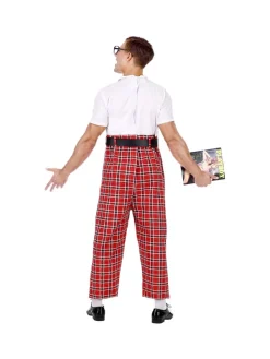 WIDMANN Déguisement Intello Homme (combinaison, Ceinture, Cravate, Lunettes) -Spooky Decor World deguisement intello homme combinaison ceinture cravate lunettes 2