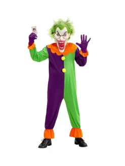 WIDMANN Déguisement Joker Démoniaque Adulte (costume, Masque) -Spooky Decor World deguisement joker demoniaque adulte costume masque 1