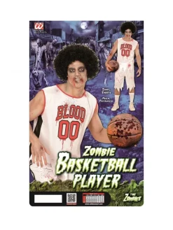 WIDMANN Déguisement Joueur De Basket Zombie Homme (t-shirt, Short) -Spooky Decor World deguisement joueur de basket zombie homme t shirt short 3