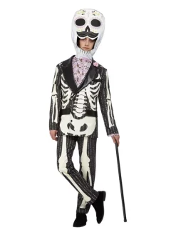 Smiffys Déguisement Jour Des Morts Homme (Veste, Haut, Pantalon Et Casque Tête De Mort) 7 Smiffys Déguisement Jour Des Morts Homme (Veste, Haut, Pantalon Et Casque Tête De Mort) -Spooky Decor World deguisement jour des morts homme veste haut pantalon et casque tete de mort 2