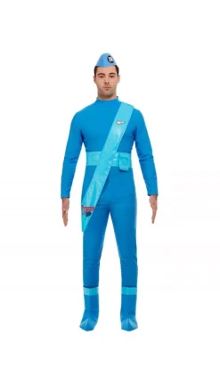 Smiffys Déguisement Luxe Scott & Virgil Thunderbirds, Bleu -Spooky Decor World deguisement luxe scott virgil thunderbirds bleu 1