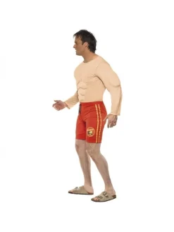 Smiffys Déguisement Maître-nageur Baywatch Rouge Musclé Homme (haut Avec Muscle Pectoraux, Short) 8 Smiffys Déguisement Maître-nageur Baywatch Rouge Musclé Homme (haut Avec Muscle Pectoraux, Short) -Spooky Decor World deguisement maitre nageur baywatch rouge muscle homme haut avec muscle pectoraux short 2