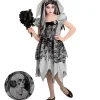 WIDMANN Déguisement Mariée Spectrale Fille (robe, Voile De Mariée) -Spooky Decor World deguisement mariee spectrale fille robe voile de mariee