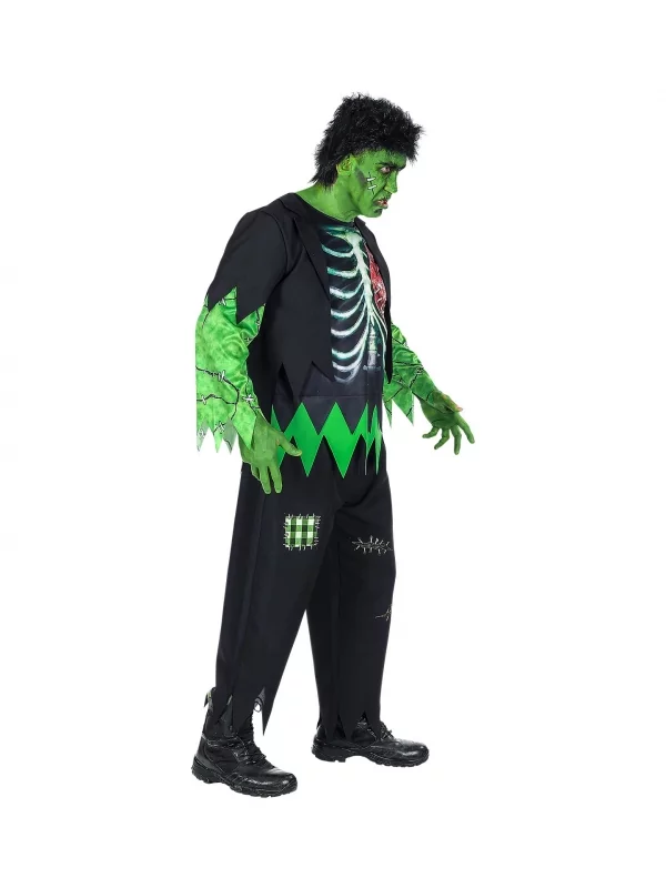 WIDMANN Déguisement Monstre De Laboratoire Homme (veste Avec Chemise, Pantalon, Perruque) 4 WIDMANN Déguisement Monstre De Laboratoire Homme (veste Avec Chemise, Pantalon, Perruque) – Image 2