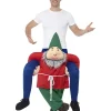 Smiffys Déguisement Piggyback Gnome Vert (combinaison) 2 Smiffys Déguisement Piggyback Gnome Vert (combinaison) -Spooky Decor World deguisement piggyback gnome vert combinaison