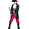 WIDMANN Déguisement Pirate Boucanier Homme (par Dessus, Veste, Gilet, Jabot, Pantalon, Sur-bottes, Chapeau Avec Plume) -Spooky Decor World deguisement pirate boucanier homme par dessus veste gilet jabot pantalon sur bottes chapeau avec plume