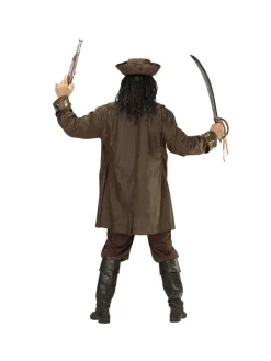 WIDMANN Déguisement Pirate Capitaine Homme (veste, Chemise, Pantalon, Ceinture, Chapeau) -Spooky Decor World deguisement pirate capitaine homme veste chemise pantalon ceinture chapeau 3