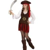 WIDMANN Déguisement Pirate De Caraïbes Fille (robe, Ceinture, Couvre-bottes, Bandeau, Chapeau) -Spooky Decor World deguisement pirate de caraibes fille robe ceinture couvre bottes bandeau chapeau