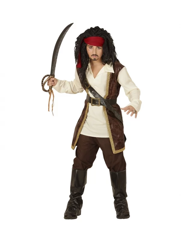 WIDMANN Déguisement Pirate Des Caraïbes Enfant Complet 4 WIDMANN Déguisement Pirate Des Caraïbes Enfant Complet – Image 2