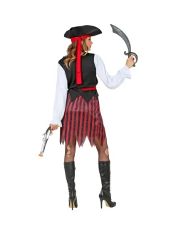 WIDMANN Déguisement Pirate Des Caraïbes Femme Avec Tricorne Et Bandeau - Du S Au XXXL -Spooky Decor World deguisement pirate des caraibes femme avec tricorne et bandeau du s au xxxl 1