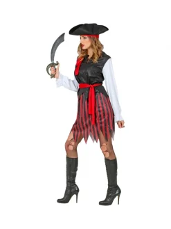 WIDMANN Déguisement Pirate Des Caraïbes Femme Avec Tricorne Et Bandeau - Du S Au XXXL -Spooky Decor World deguisement pirate des caraibes femme avec tricorne et bandeau du s au xxxl 2