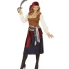 WIDMANN Déguisement Pirate Femme, Boucanière Des Caraïbes (robe, Bandeau, Ceinture, Bandana) -Spooky Decor World deguisement pirate femme boucaniere des caraibes robe bandeau ceinture bandana