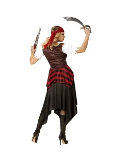 WIDMANN Déguisement Pirate Femme (robe Longue, Corset, Bandeau) -Spooky Decor World deguisement pirate femme robe longue corset bandeau 2