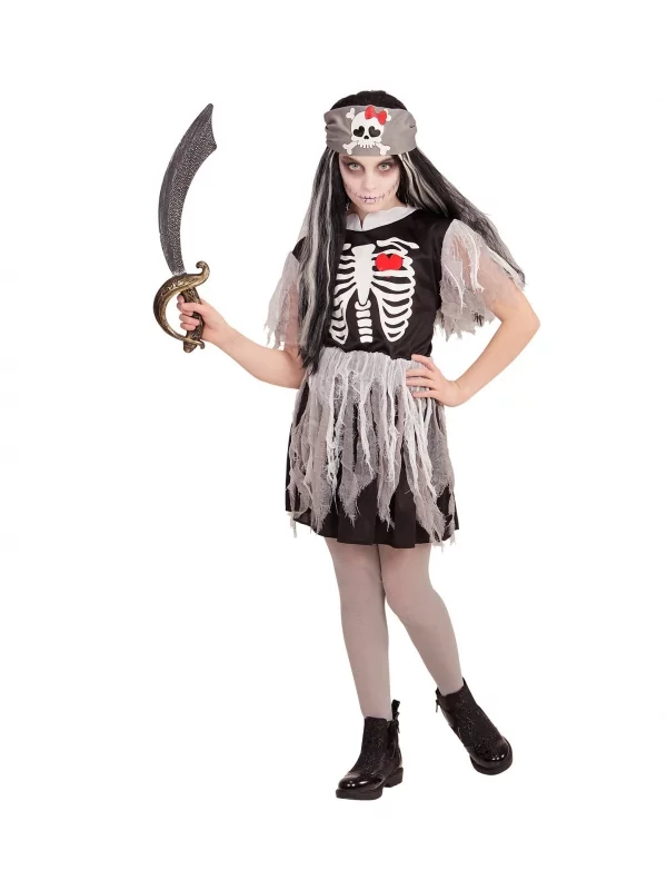 WIDMANN Déguisement Pirate Fille, Fantôme De Bateau (robe, Bandana) 3 WIDMANN Déguisement Pirate Fille, Fantôme De Bateau (robe, Bandana)