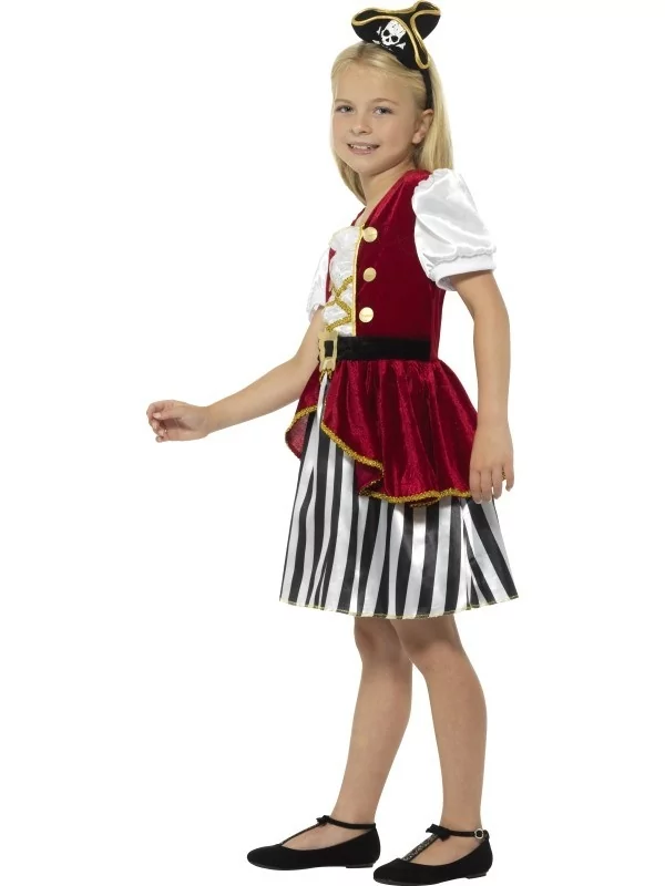 Smiffys Déguisement Pirate Fille (robe Et Serre-tête Tricorne) 4 Smiffys Déguisement Pirate Fille (robe Et Serre-tête Tricorne) – Image 2