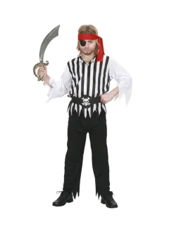 WIDMANN Déguisement Pirate Garçon (casaque, Pantalon, Ceinture, Bandeau)