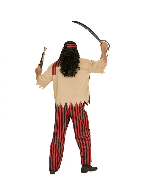 WIDMANN Déguisement Pirate Homme (chemise Avec Veston Et Ceinture, Pantalon, Bandeau) 5 WIDMANN Déguisement Pirate Homme (chemise Avec Veston Et Ceinture, Pantalon, Bandeau) – Image 3