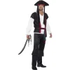 Smiffys Déguisement Pirate Homme Noir ( Haut, Pantalon, Ceinture Et Tricorne Avec Cheveux) 1 Smiffys Déguisement Pirate Homme Noir ( Haut, Pantalon, Ceinture Et Tricorne Avec Cheveux) -Spooky Decor World deguisement pirate homme noir haut pantalon ceinture et tricorne avec cheveux