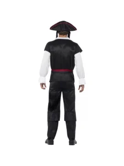 Smiffys Déguisement Pirate Homme Noir ( Haut, Pantalon, Ceinture Et Tricorne Avec Cheveux) 7 Smiffys Déguisement Pirate Homme Noir ( Haut, Pantalon, Ceinture Et Tricorne Avec Cheveux) -Spooky Decor World deguisement pirate homme noir haut pantalon ceinture et tricorne avec cheveux 2