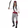 Smiffys Déguisement Pirate Rayé Blanc Et Noir Homme (chemise, Pantalon, Ceinture, Couvre Tête) 1 Smiffys Déguisement Pirate Rayé Blanc Et Noir Homme (chemise, Pantalon, Ceinture, Couvre Tête) -Spooky Decor World deguisement pirate raye blanc et noir homme chemise pantalon ceinture couvre tete