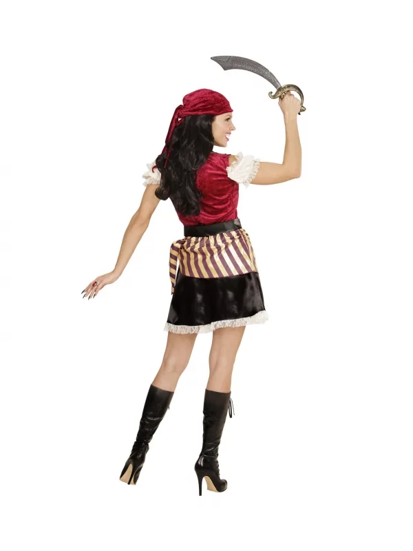 WIDMANN Déguisement Pirate Sexy Femme (robe, Ceinture, Bandana) 4 WIDMANN Déguisement Pirate Sexy Femme (robe, Ceinture, Bandana) – Image 2
