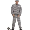 WIDMANN Déguisement Prisonnier Homme (haut, Pantalon, Calot) -Spooky Decor World deguisement prisonnier homme haut pantalon calot