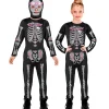 WIDMANN Déguisement Squelette Brillant (combinaison, Masque Avec Capuche) -Spooky Decor World deguisement squelette brillant combinaison masque avec capuche