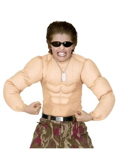 WIDMANN Déguisement Super Muscle Garçon (tee-shirt)