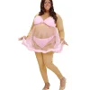 WIDMANN Déguisement Super Strip-teaseuse Homme (costume Rembourré, Culottes, Nuisette) -Spooky Decor World deguisement super strip teaseuse homme costume rembourre culottes nuisette