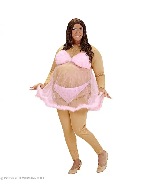 WIDMANN Déguisement Super Strip-teaseuse Homme (costume Rembourré, Culottes, Nuisette) 3 WIDMANN Déguisement Super Strip-teaseuse Homme (costume Rembourré, Culottes, Nuisette)