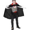 WIDMANN Déguisement Vampire Enfant (gilet, Ceinture, Noeud Papillon, Collier Avec Médaillon, Gants, Cape) -Spooky Decor World deguisement vampire enfant gilet ceinture noeud papillon collier avec medaillon gants cape