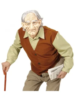 WIDMANN Déguisement Vieillard Homme Avec Masque Et Perruque