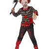 Smiffys Déguisement Zombie Enfant Clown Luxe (masque En Latex, Haut & Pantalon) -Spooky Decor World deguisement zombie enfant clown luxe masque en latex haut pantalon