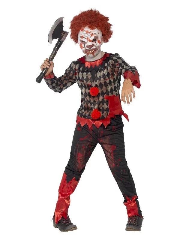 Smiffys Déguisement Zombie Enfant Clown Luxe (masque En Latex, Haut & Pantalon) 3 Smiffys Déguisement Zombie Enfant Clown Luxe (masque En Latex, Haut & Pantalon)