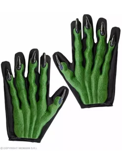 Gants Mains De Sorcières 3D Verts