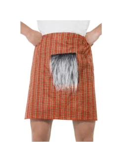 Smiffys Kilt Ecossais Rouge Homme (tartan, Bourse)