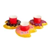 Smiffys Lot De 3 Donuts Porte-Boissons Gonflables 20 Cm -Spooky Decor World lot de 3 donuts porte boissons gonflables 20 cm