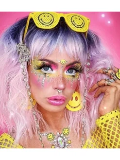 Smiffys Lunettes Smiley Licence, Jaune -Spooky Decor World lunettes smiley licence jaune 2