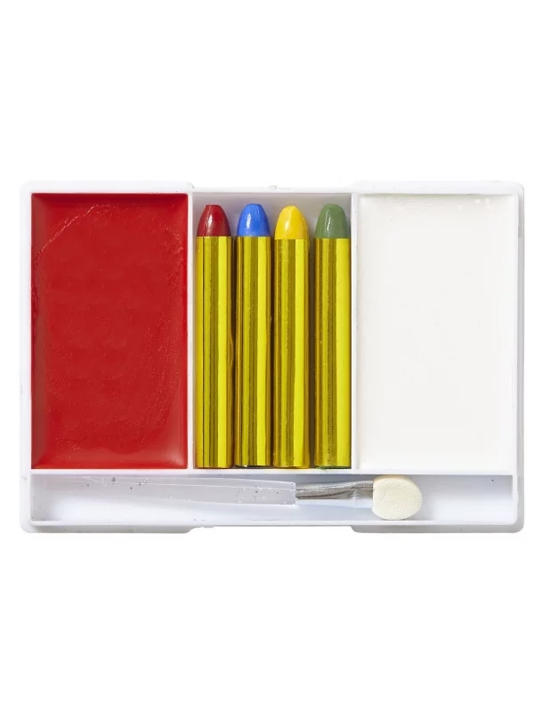 WIDMANN Maquillage Clown (4 Crayons, 2 Fards Et 1 Applicateur) 6 WIDMANN Maquillage Clown (4 Crayons, 2 Fards Et 1 Applicateur) – Image 4