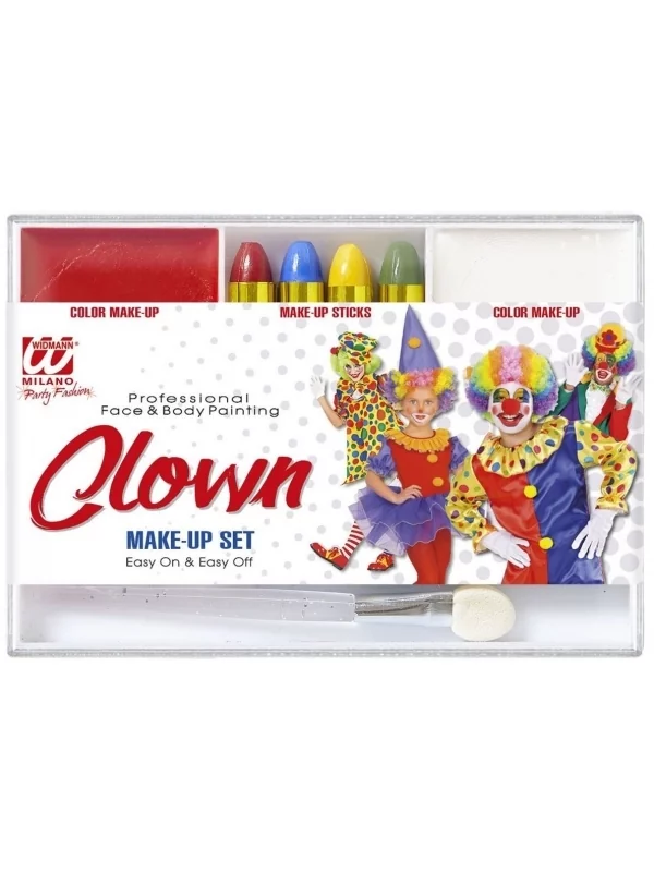 WIDMANN Maquillage Clown (4 Crayons, 2 Fards Et 1 Applicateur) 3 WIDMANN Maquillage Clown (4 Crayons, 2 Fards Et 1 Applicateur)