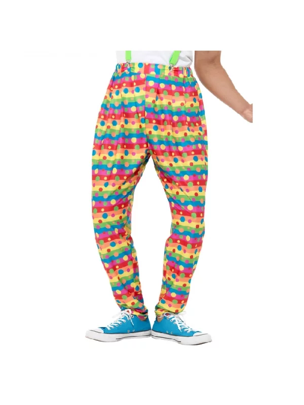 Smiffys Pantalon De Clown Avec Tâches Et Rayures 3 Smiffys Pantalon De Clown Avec Tâches Et Rayures