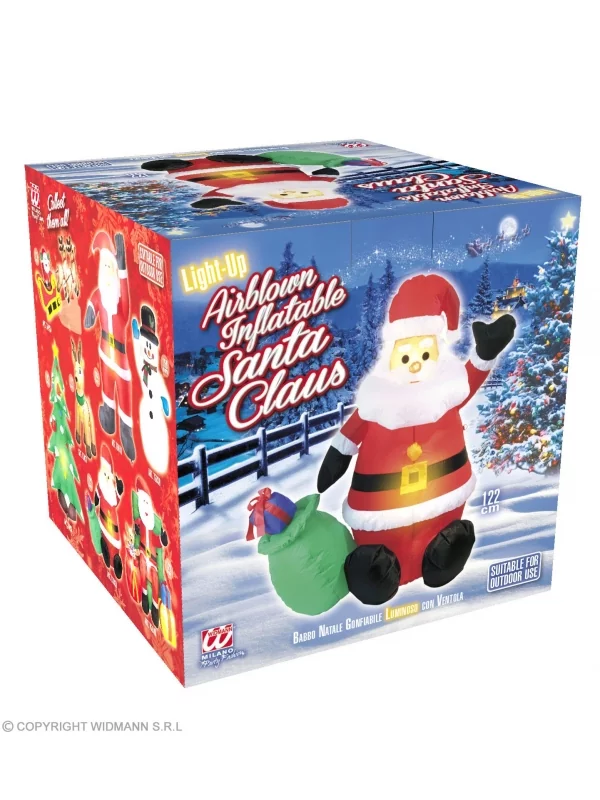 WIDMANN Père Noël Gonflable Et Lumineux Avec Ventilateur - 122cm - 5 WIDMANN Père Noël Gonflable Et Lumineux Avec Ventilateur - 122cm - – Image 3