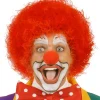 WIDMANN Perruque De Clown Rouge Pour Adulte -Spooky Decor World perruque de clown rouge pour adulte