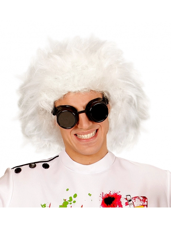 WIDMANN Perruque De Savant Fou Blanche 3 WIDMANN Perruque De Savant Fou Blanche