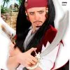 WIDMANN Perruque Pirate De Caraïbes Enfant Avec Bandana Et Perles -Spooky Decor World perruque pirate de caraibes enfant avec bandana et perles