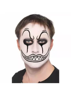 Smiffys Set Maquillage Clown (maquillage Visage, Nez Rouge, Crayons Et éponge) -Spooky Decor World set maquillage clown maquillage visage nez rouge crayons et eponge 2