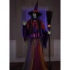 Sorcière Animée Pour Halloween De 2,15m Avec Yeux Lumineux Et Bouche Mobile 1 Sorcière Animée Pour Halloween De 2,15m Avec Yeux Lumineux Et Bouche Mobile -Spooky Decor World sorciere animee pour halloween de 215m avec yeux lumineux et bouche mobile