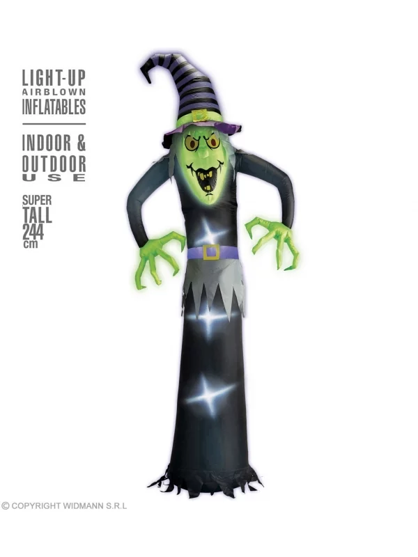 WIDMANN Sorcière Gonflable Et Lumineuse De 244cm - Pour Usage Intérieur Et Extérieur 4 WIDMANN Sorcière Gonflable Et Lumineuse De 244cm - Pour Usage Intérieur Et Extérieur – Image 2