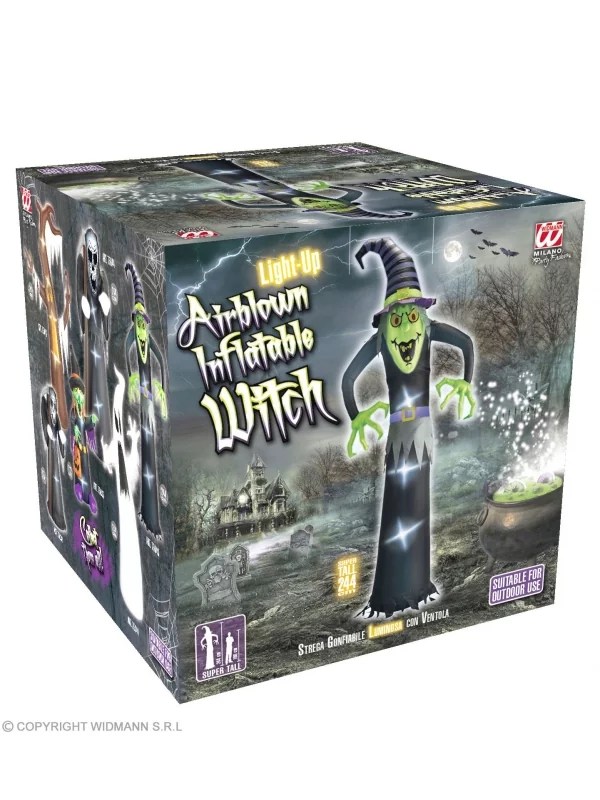 WIDMANN Sorcière Gonflable Et Lumineuse De 244cm - Pour Usage Intérieur Et Extérieur 5 WIDMANN Sorcière Gonflable Et Lumineuse De 244cm - Pour Usage Intérieur Et Extérieur – Image 3